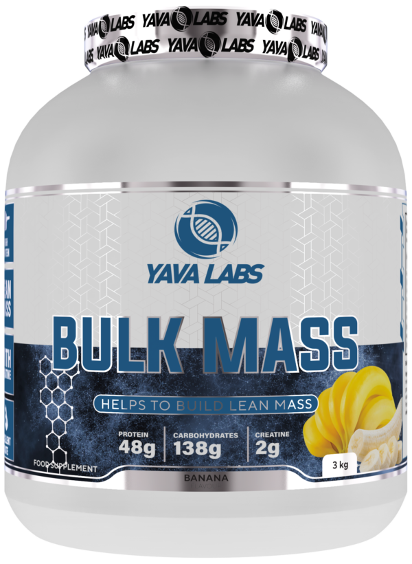 Yava Labs Bulk Mass o smaku bananowym, 3 kg