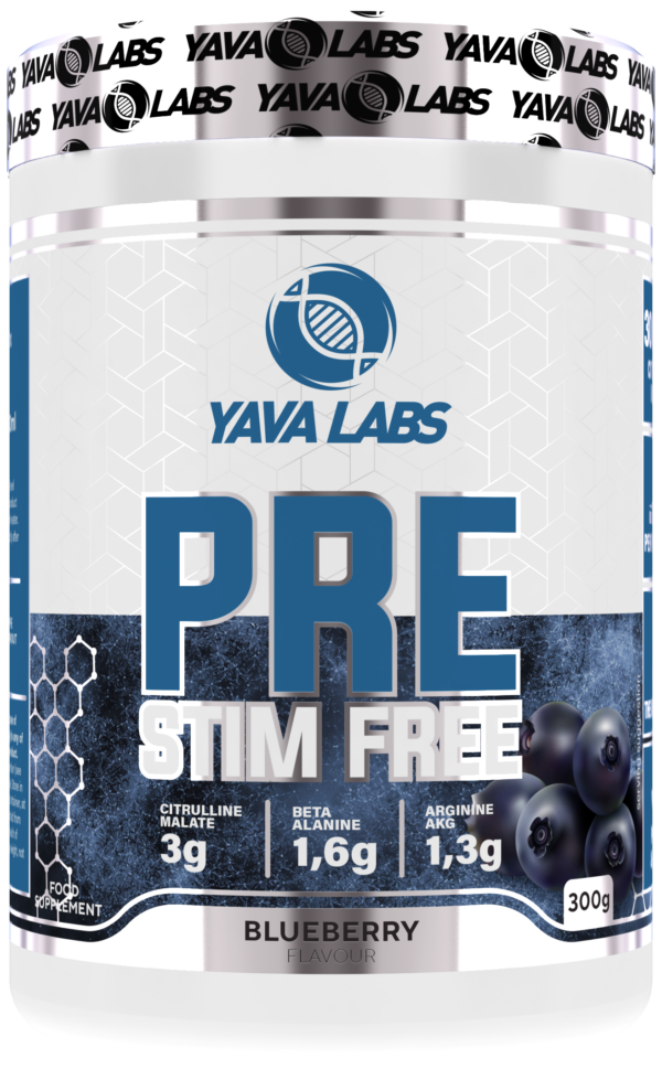 Yava Labs PRE Stim Free o smaku borówkowym, 300g