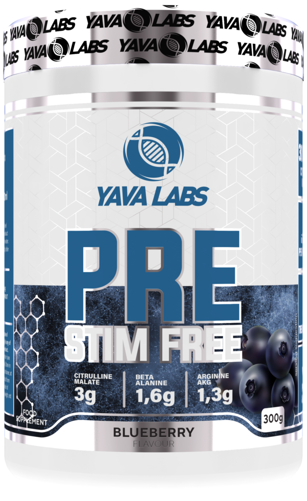 Yava Labs PRE Stim Free o smaku borówkowym, 300g