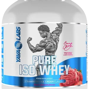 Yava Labs Pure Iso Whey o smaku truskawkowego loda z Breonem Ansleyem, 1 kg