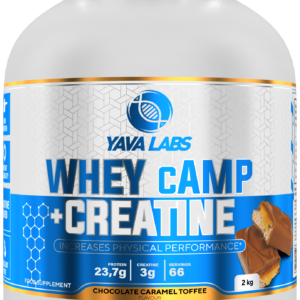 Yava Labs Whey Camp + Creatine o smaku czekoladowo-karmelowym toffee, 2 kg