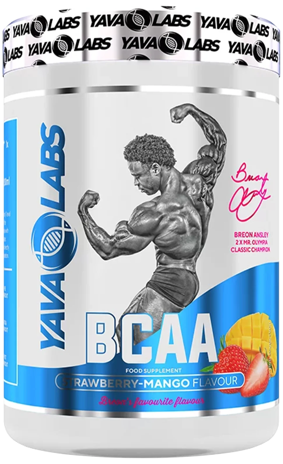 BCAA Yava Labs o smaku truskawkowo-mango z Breonem Anleyem