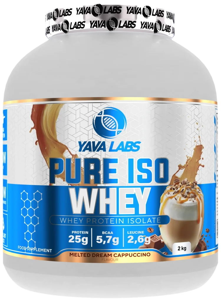Yava Labs Pure Iso Whey o smaku kremowego cappuccino, 2 kg