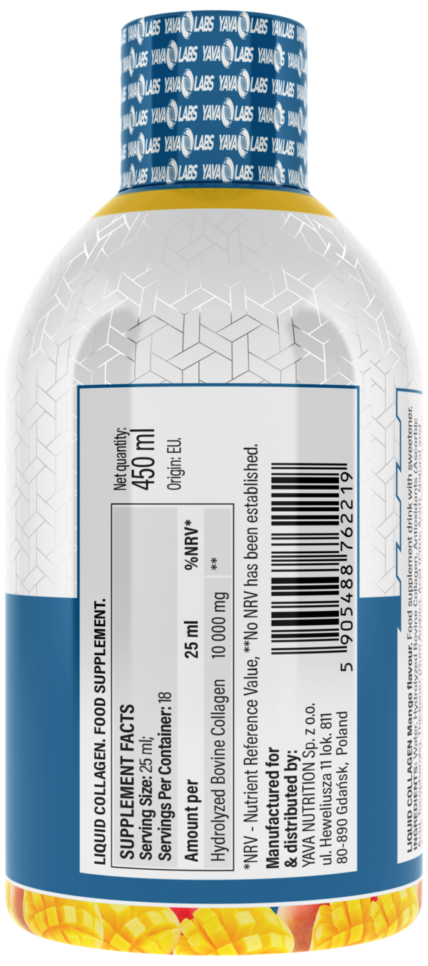 kolagen  Liquid collagen kolagen 450 ml (18 porcji)Yava Labs kolagen wołowy - obrazek 2