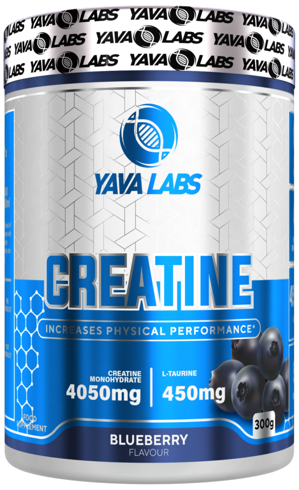 Kreatyna creatine monohydrate kreatyna z L-taurinei masa siła dla sportowców Yava labs 300g