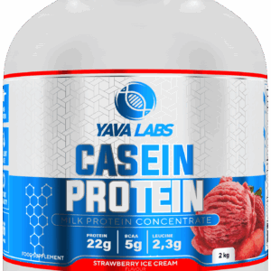 Yava Labs Casein Protein o smaku Strawberry Ice Cream, 2 kg
