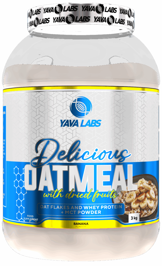 Yava Labs Delicious Oatmeal with dried fruits o smaku bananowym, 3 kg