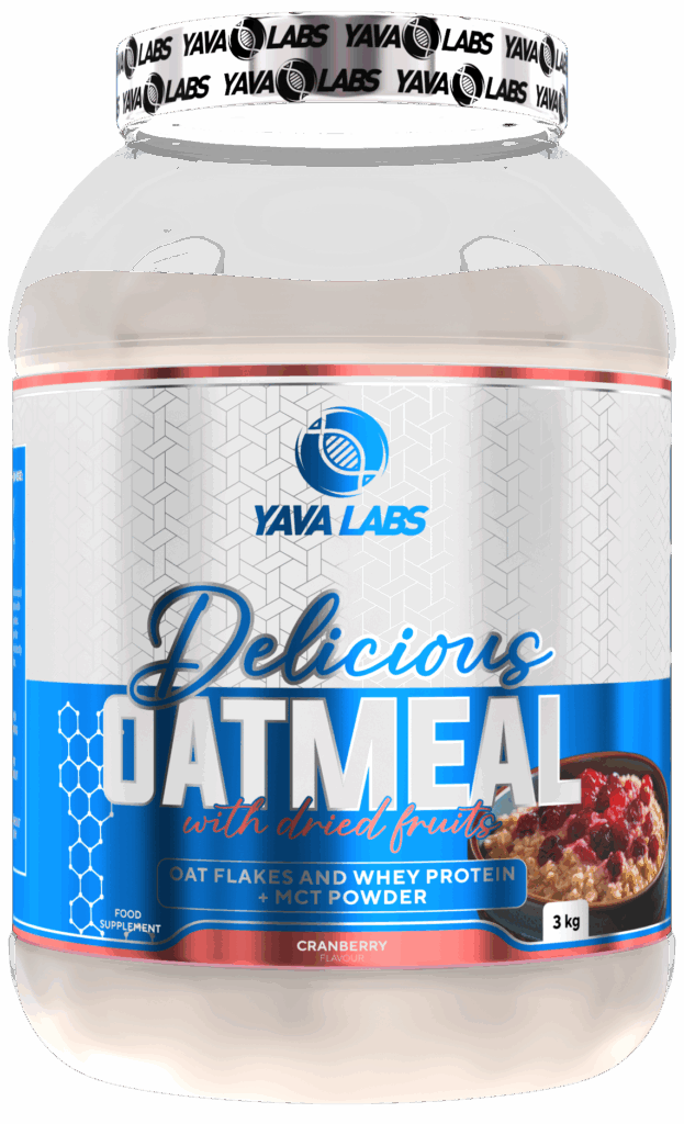 Yava Labs Delicious Oatmeal with dried fruits o smaku żurawinowym, 3 kg