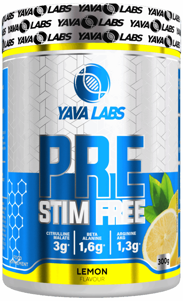 Yava Labs PRE Stim Free o smaku cytrynowym, 300g