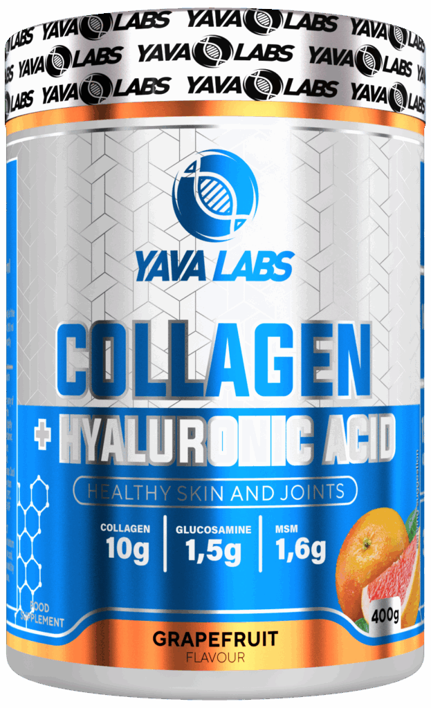 Yava Labs Collagen + Hyaluronic Acid o smaku grejpfrutowym, 400g