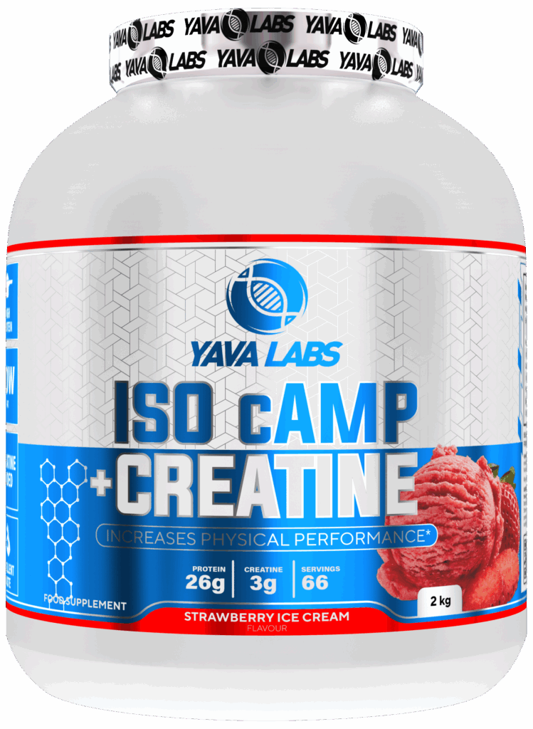 Yava Labs ISO cAMP + Creatine o smaku lodów truskawkowych, 2 kg