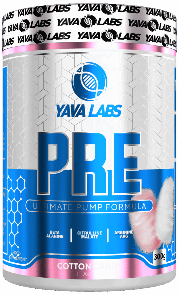 Yava Labs PRE Ultimate Pump Formula o smaku Cotton Candy, 300g