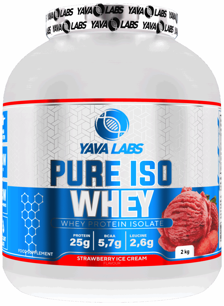 Yava Labs Pure ISO Whey o smaku truskawkowych lodów, 2 kg