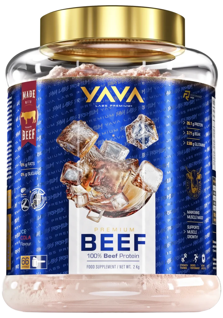 Proteina wołowa Yava Labs Premium Beef o smaku Cola, 2 kg