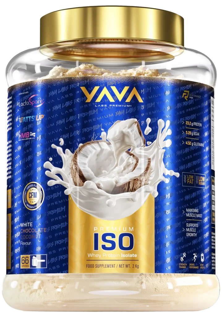 Yava Labs Premium ISO o smaku białej czekolady z kokosem, 2 kg