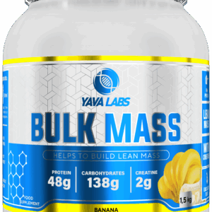 Gainer dla sportowców Bulk Mass Yava Labs 1,5kg – banan