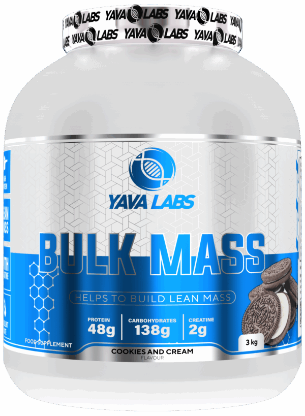 Gainer dla sportowców Breon Edition Bulk Mass Yava Labs 1,5kg – ciasteczka z kremem