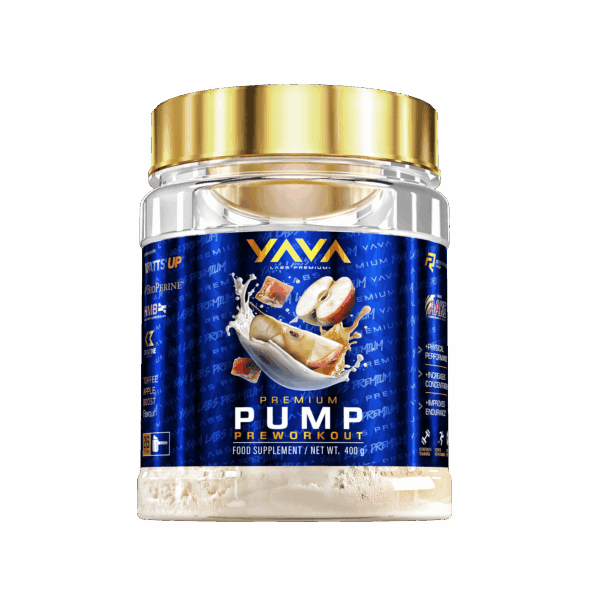 Przedtreningówka Pre Workout PUMP dla sportowców o smaku toffee jabłko – Yava Labs Premium 400g