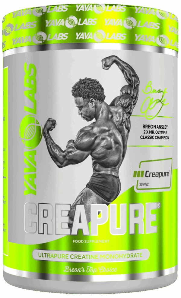 Yava Labs Creapure® Breon Ansley  Kreatyna Monohydrat 500 g – 100% Czysta Kreatyna, Siła, Moc, Regeneracja – Made in Germany