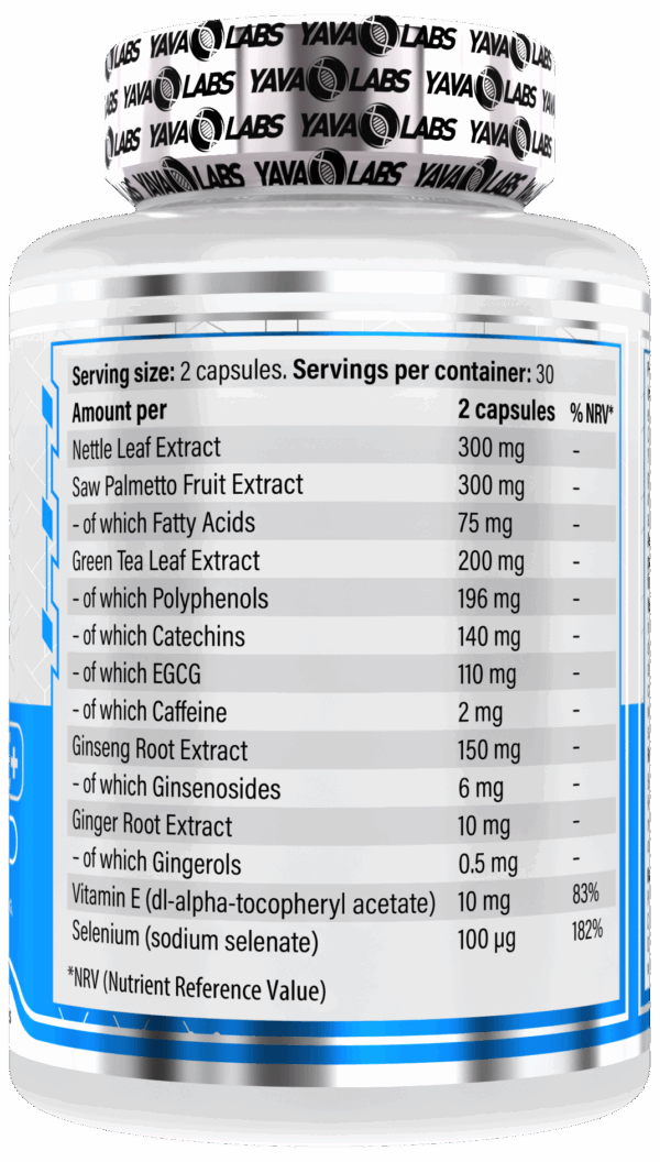 Yava Labs PROST Active+ – Suplement diety dla mężczyzn | Ochrona prostaty, energia, odporność - obrazek 2