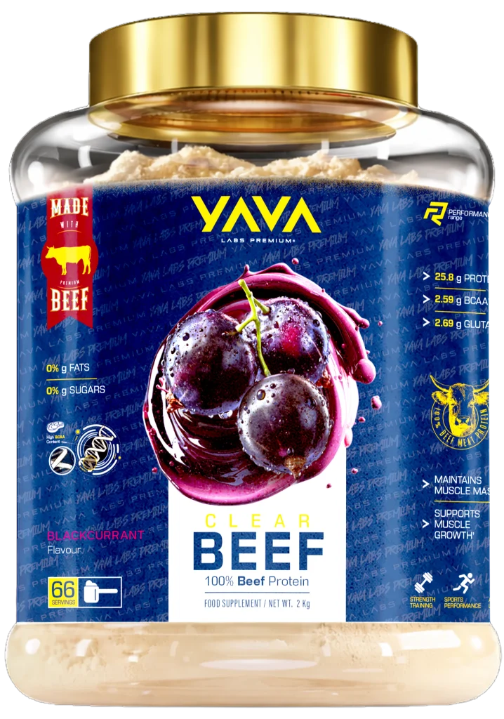 Yava Labs Premium Beef o smaku czarnej porzeczki, 2 kg