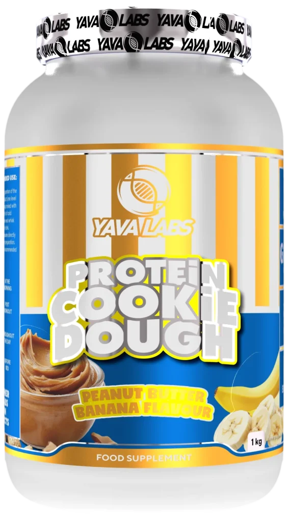 Yava Labs Protein Cookie Dough o smaku masła orzechowego z bananem, 1 kg